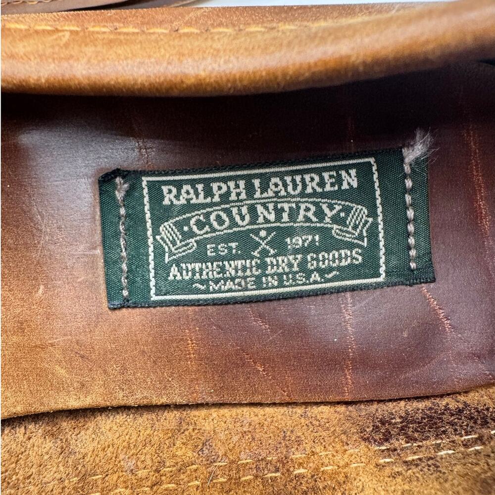 Vintage Ralph Lauren Country 1970s Leather Loafers Size 7.5 - Picture 8 of 8
